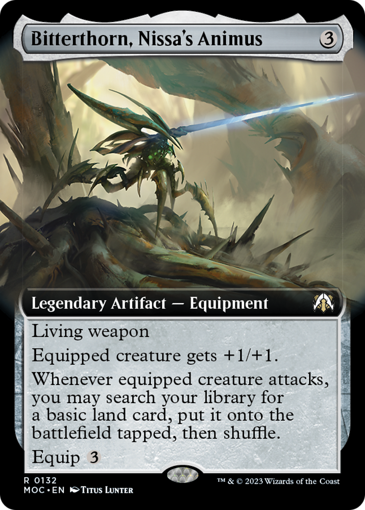 Bitterthorn, Nissa's Animus (Extended Art) [March of the Machine Commander] | Sanctuary Gaming