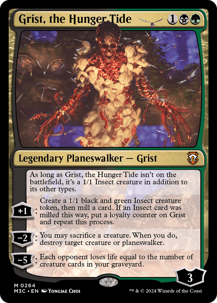 Grist, the Hunger Tide (Ripple Foil) [Modern Horizons 3 Commander] | Sanctuary Gaming