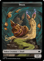 Snail // Thundertrap Trainer Double-Sided Token [Bloomburrow Tokens] | Sanctuary Gaming