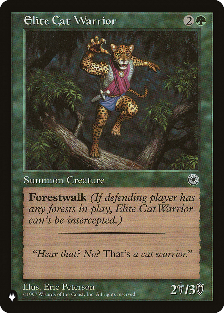 Elite Cat Warrior (Flavor Text) [The List Reprints] | Sanctuary Gaming