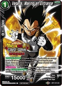 Vegeta, Making an Entrance (Top 16 Winner) (BT7-101) [Tournament Promotion Cards] | Sanctuary Gaming