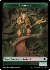 Squirrel // Treasure Double-Sided Token [Bloomburrow Tokens] | Sanctuary Gaming