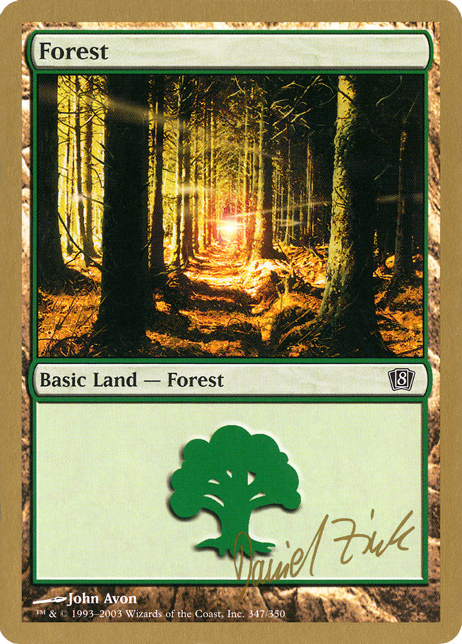 Forest (dz347) (Daniel Zink) [World Championship Decks 2003] | Sanctuary Gaming
