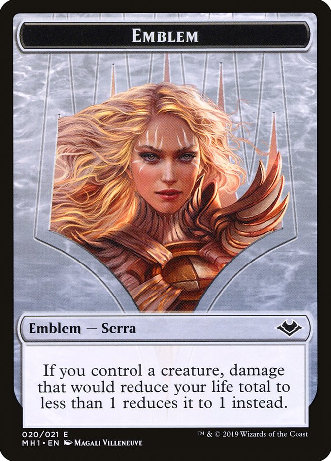 Serra the Benevolent Emblem [Modern Horizons Tokens] | Sanctuary Gaming