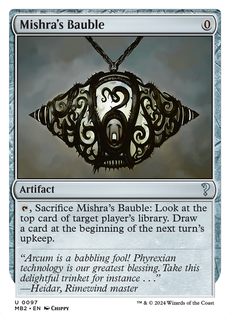 Mishra's Bauble (White Border) [Mystery Booster 2] | Sanctuary Gaming