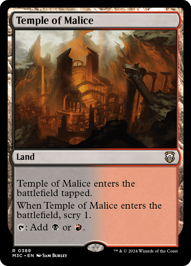 Temple of Malice (Ripple Foil) [Modern Horizons 3 Commander] | Sanctuary Gaming