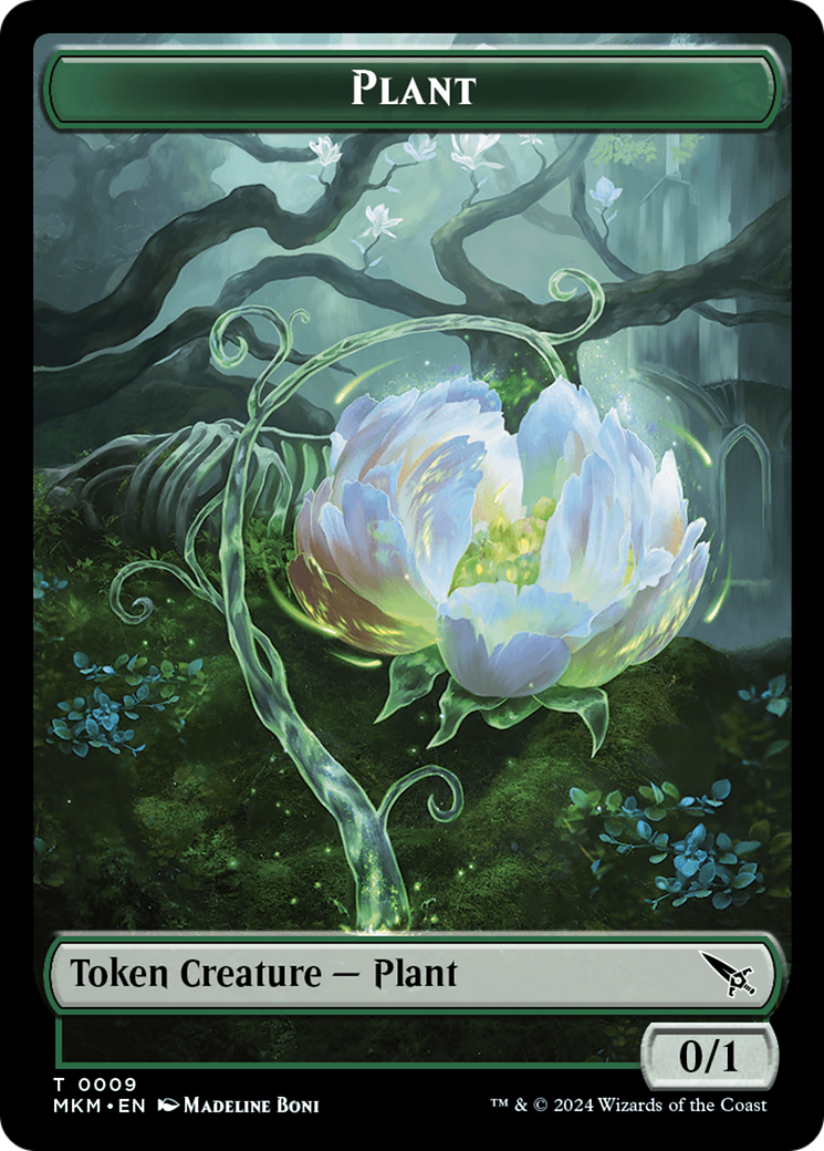 Detective // Plant Double-Sided Token [Murders at Karlov Manor Tokens] | Sanctuary Gaming
