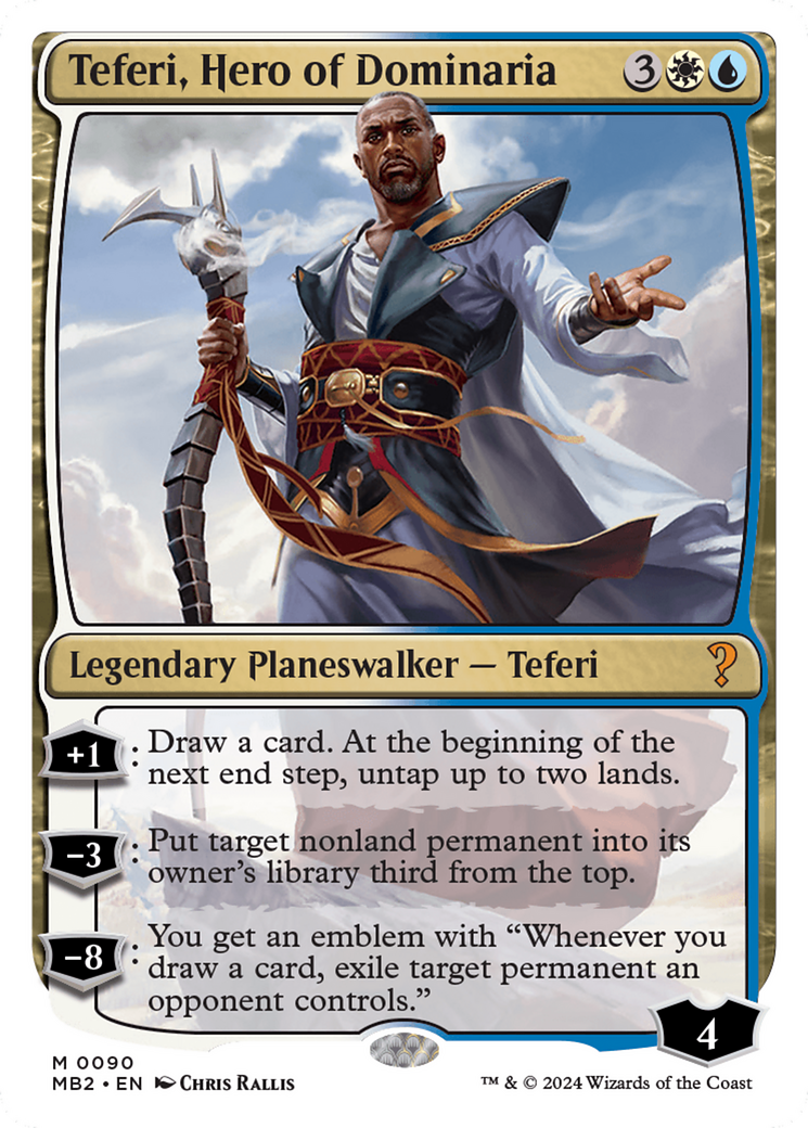 Teferi, Hero of Dominaria (White Border) [Mystery Booster 2] | Sanctuary Gaming