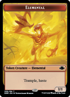 Insect // Elemental Double-Sided Token [Dominaria Remastered Tokens] | Sanctuary Gaming