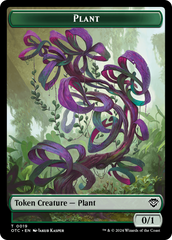 Plant // Sand Warrior Double-Sided Token [Outlaws of Thunder Junction Commander Tokens] | Sanctuary Gaming