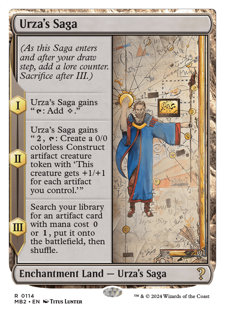 Urza's Saga (White Border) [Mystery Booster 2] | Sanctuary Gaming