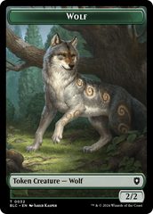 Goat // Wolf (032) Double-Sided Token [Bloomburrow Commander Tokens] | Sanctuary Gaming