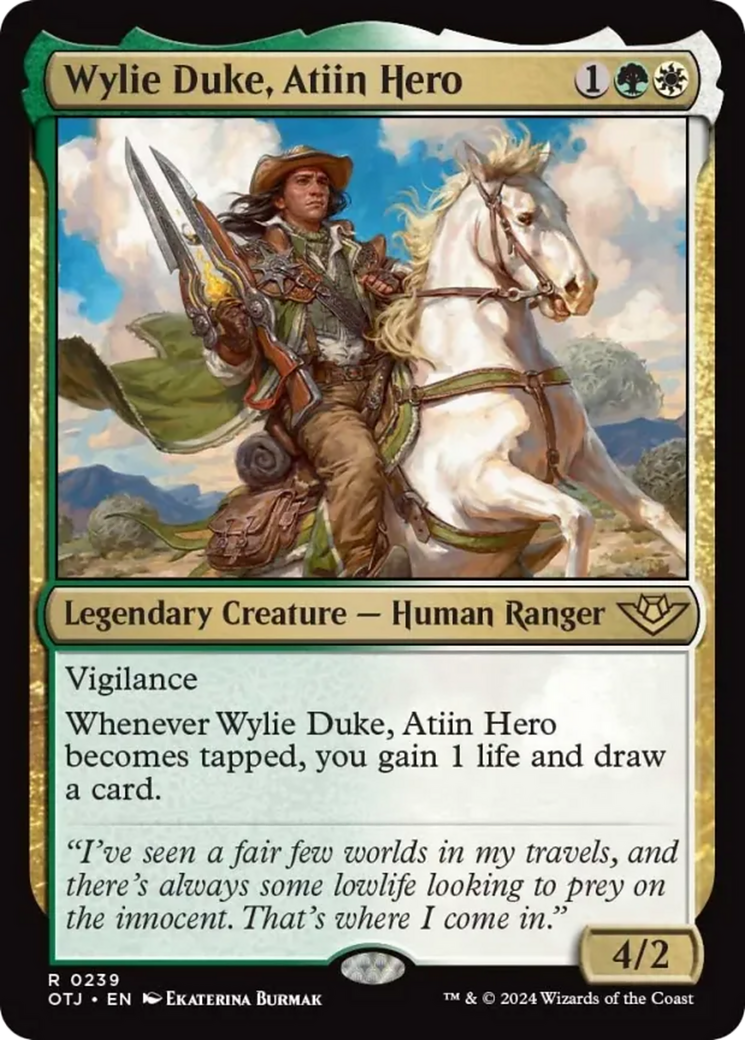 Wylie Duke, Atiin Hero [Outlaws of Thunder Junction] | Sanctuary Gaming