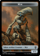 Construct // Myr Double-Sided Token [Modern Horizons 3 Commander Tokens] | Sanctuary Gaming