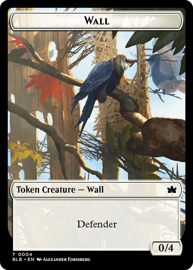 Wall Token [Bloomburrow Tokens] | Sanctuary Gaming