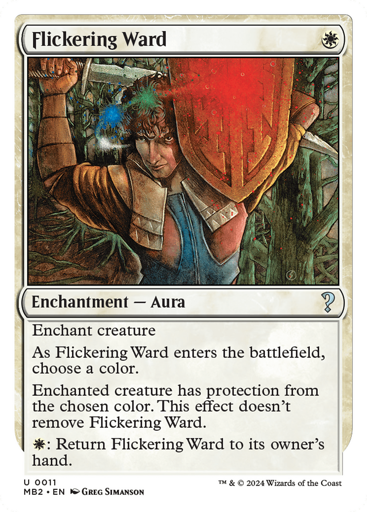 Flickering Ward (White Border) [Mystery Booster 2] | Sanctuary Gaming