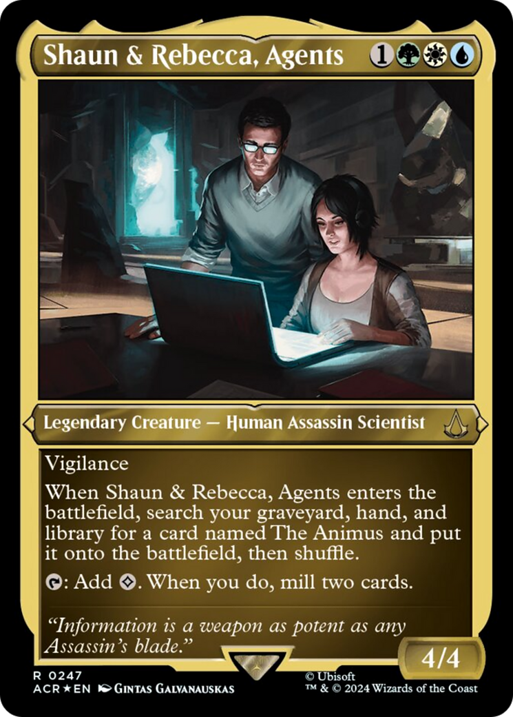 Shaun & Rebecca, Agents (Foil Etched) [Assassin's Creed] | Sanctuary Gaming