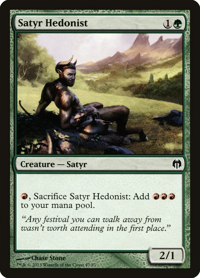 Satyr Hedonist [Duel Decks: Heroes vs. Monsters] | Sanctuary Gaming