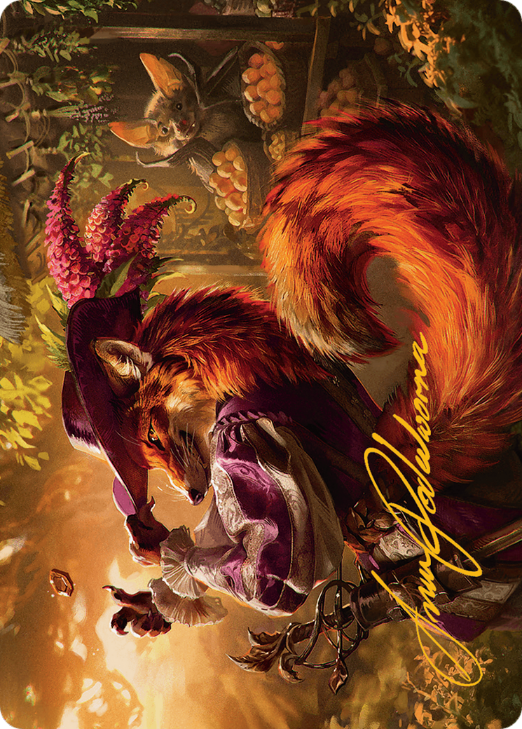 Mr. Foxglove Art Card (Gold-Stamped Signature) [Bloomburrow Art Series] | Sanctuary Gaming