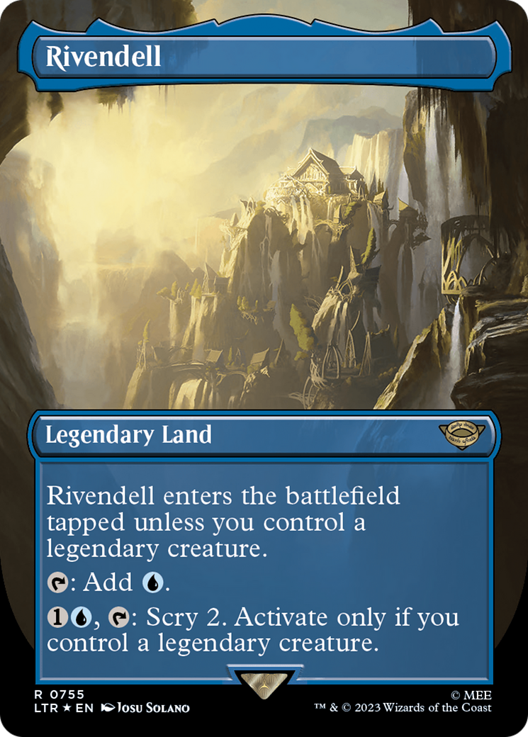 Rivendell (Borderless) (Surge Foil) [The Lord of the Rings: Tales of Middle-Earth] | Sanctuary Gaming