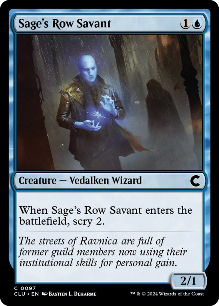 Sage's Row Savant [Ravnica: Clue Edition] | Sanctuary Gaming