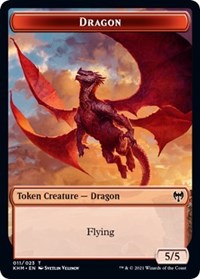 Dragon // Thopter Double-sided Token [Kaldheim Commander Tokens] | Sanctuary Gaming