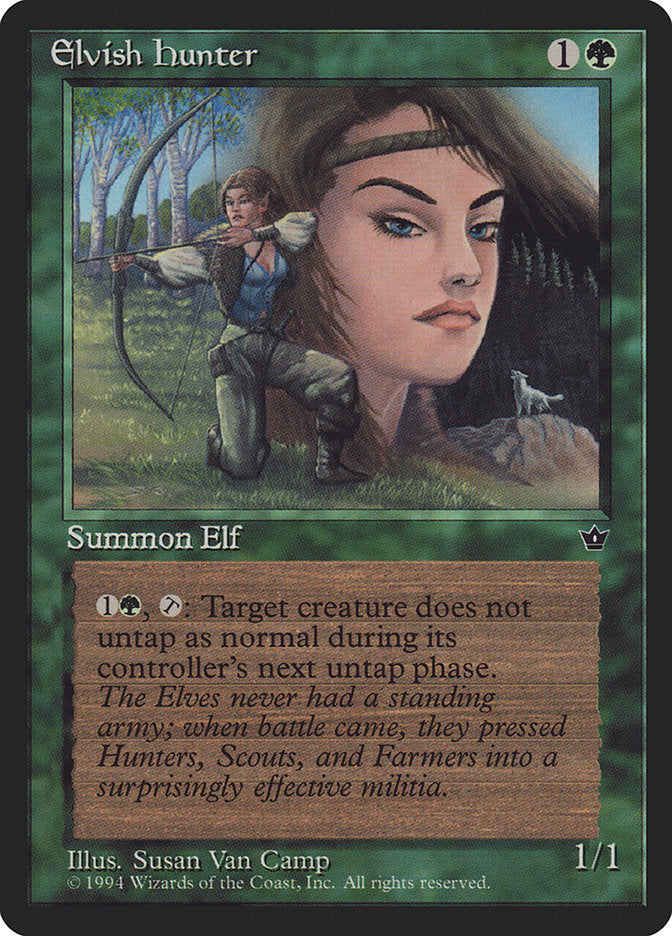 Elvish Hunter (Susan Van Camp) [Fallen Empires] | Sanctuary Gaming
