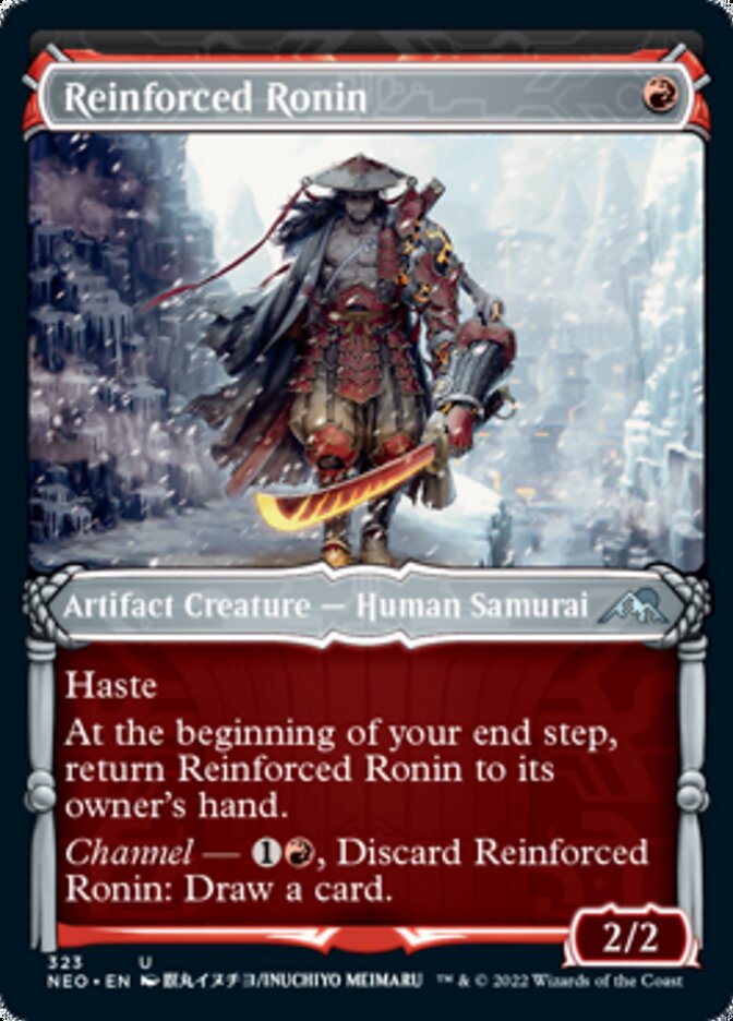 Reinforced Ronin (Showcase Samurai) [Kamigawa: Neon Dynasty] | Sanctuary Gaming