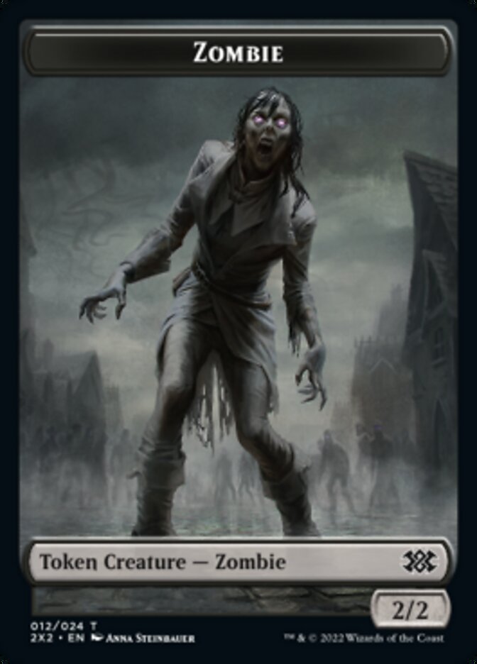 Zombie // Treasure Double-sided Token [Double Masters 2022 Tokens] | Sanctuary Gaming
