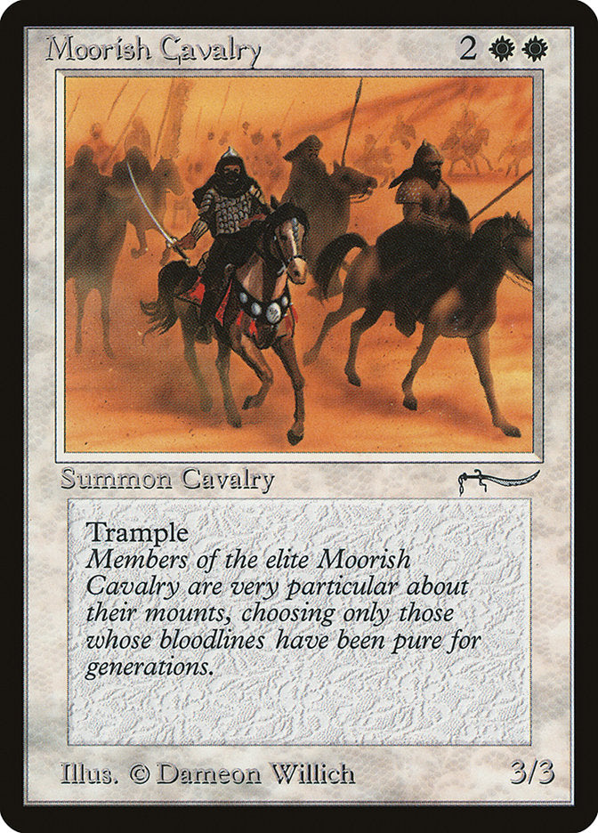 Moorish Cavalry (Light Mana Cost) [Arabian Nights] | Sanctuary Gaming