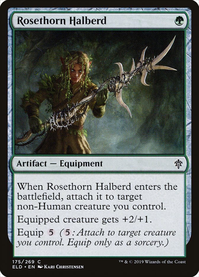 Rosethorn Halberd [Throne of Eldraine] | Sanctuary Gaming