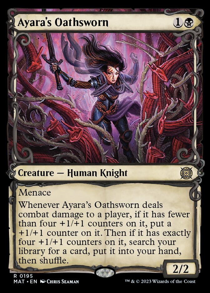 Ayara's Oathsworn (Showcase Halo Foil) [March of the Machine: The Aftermath] | Sanctuary Gaming