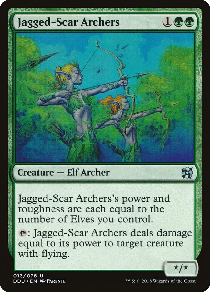 Jagged-Scar Archers [Duel Decks: Elves vs. Inventors] | Sanctuary Gaming