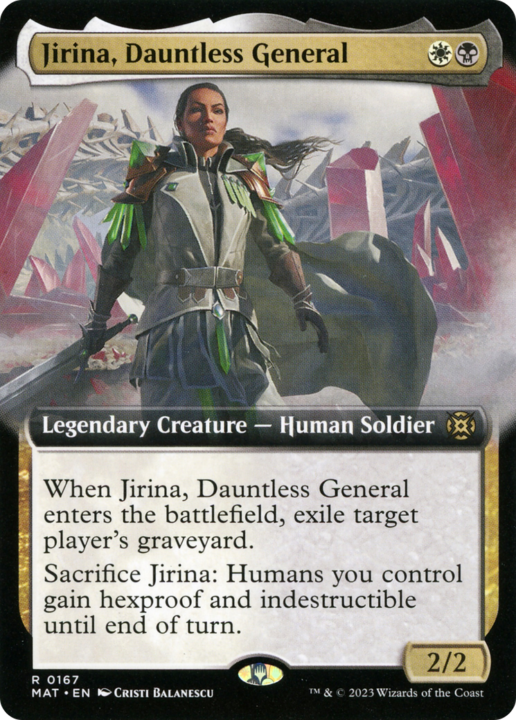 Jirina, Dauntless General (Extended Art) [March of the Machine: The Aftermath] | Sanctuary Gaming