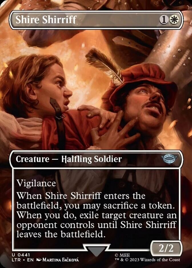 Shire Shirriff (Borderless Alternate Art) [The Lord of the Rings: Tales of Middle-Earth] | Sanctuary Gaming