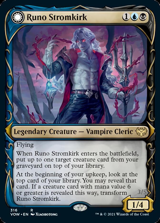 Runo Stromkirk // Krothuss, Lord of the Deep (Showcase Fang Frame) [Innistrad: Crimson Vow] | Sanctuary Gaming