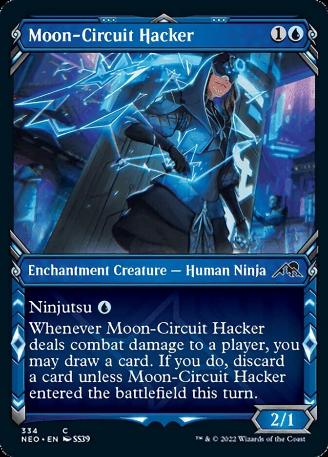 Moon-Circuit Hacker (Showcase Ninja) [Kamigawa: Neon Dynasty] | Sanctuary Gaming