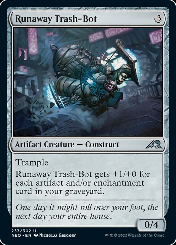 Runaway Trash-Bot [Kamigawa: Neon Dynasty] | Sanctuary Gaming
