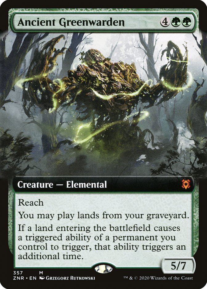 Ancient Greenwarden (Extended Art) [Zendikar Rising] | Sanctuary Gaming