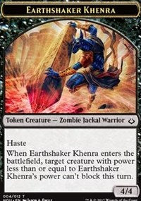 Earthshaker Khenra // Cat Double-sided Token [Hour of Devastation Tokens] | Sanctuary Gaming