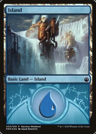 Island - Izzet (A03) [GRN Ravnica Weekend] | Sanctuary Gaming