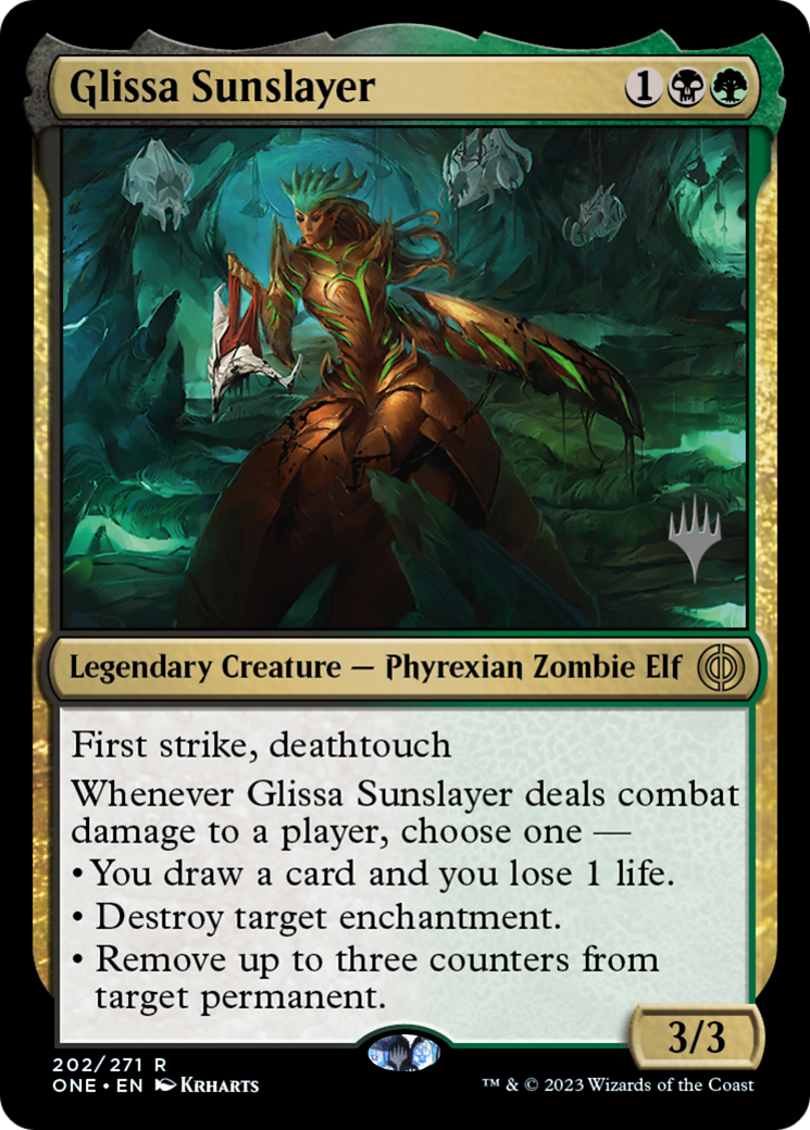 Glissa Sunslayer (Promo Pack) [Phyrexia: All Will Be One Promos] | Sanctuary Gaming