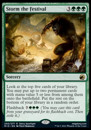 Storm the Festival (Promo Pack) [Innistrad: Midnight Hunt Promos] | Sanctuary Gaming