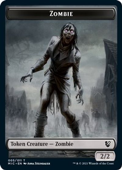 Zombie (005 MIC) // Zombie (005 MID) [Innistrad: Midnight Hunt Commander] | Sanctuary Gaming