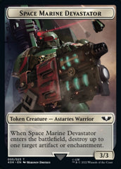 Soldier (002) // Space Marine Devastator Double-sided Token [Universes Beyond: Warhammer 40,000 Tokens] | Sanctuary Gaming