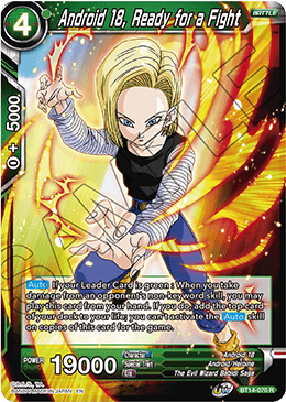 Android 18, Ready for a Fight (BT14-070) [Cross Spirits] | Sanctuary Gaming
