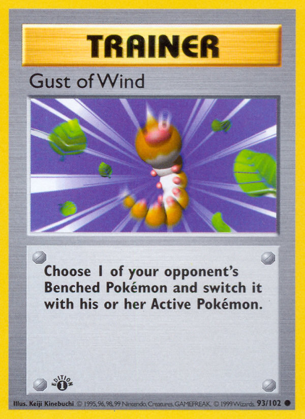 Gust of Wind (93/102) (Shadowless) [Base Set 1st Edition] | Sanctuary Gaming