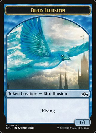 Bird Illusion Token [Guilds of Ravnica Tokens] | Sanctuary Gaming