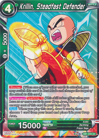 Krillin, Steadfast Defender (DB1-049) [Dragon Brawl] | Sanctuary Gaming