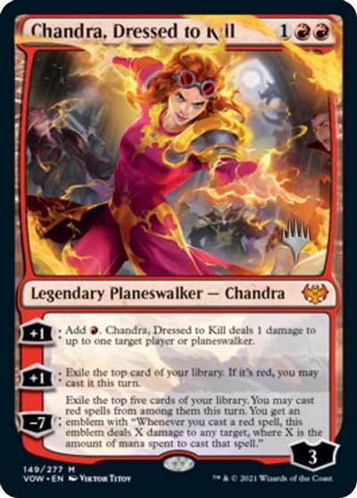 Chandra, Dressed to Kill (Promo Pack) [Innistrad: Crimson Vow Promos] | Sanctuary Gaming